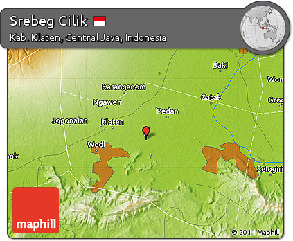 Physical Map of Srebeg Cilik