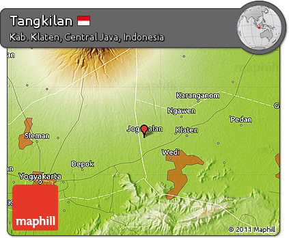 Physical Map of Tangkilan