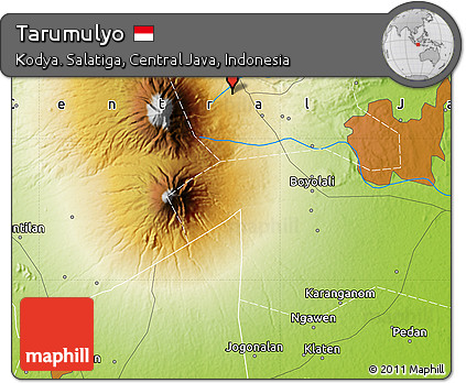 Physical Map of Tarumulyo