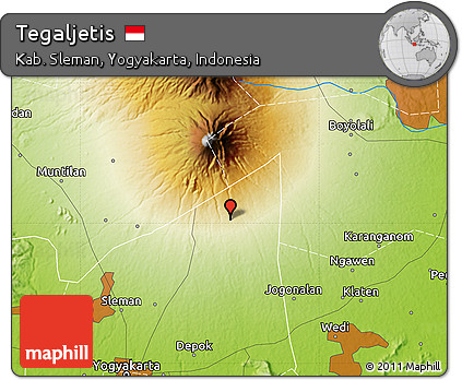 Physical Map of Tegaljetis