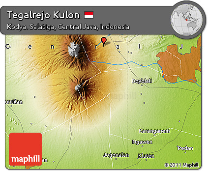 Physical Map of Tegalrejo Kulon