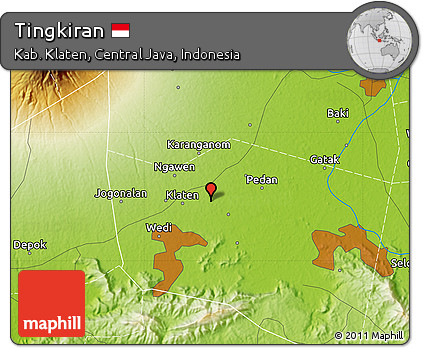 Physical Map of Tingkiran