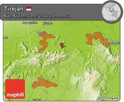 Physical Map of Tirejan
