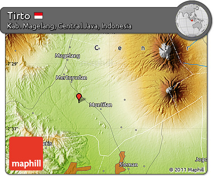 Physical Map of Tirto
