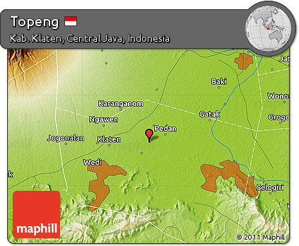 Physical Map of Topeng