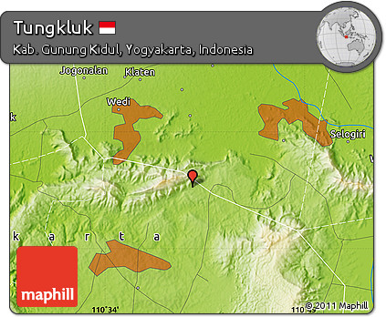 Physical Map of Tungkluk