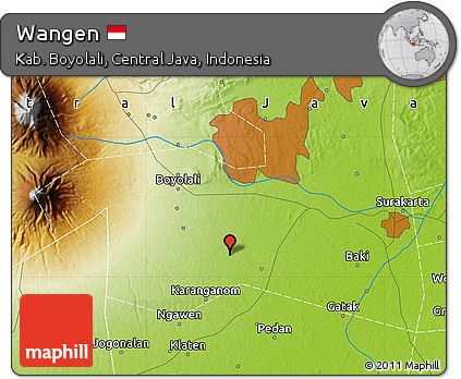 Physical Map of Wangen