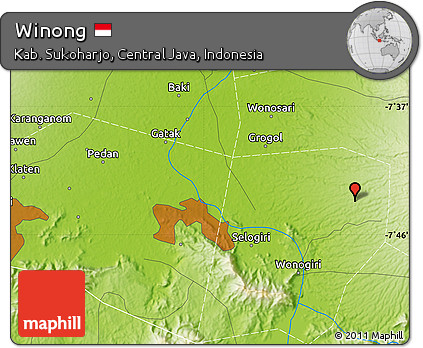 Physical Map of Winong
