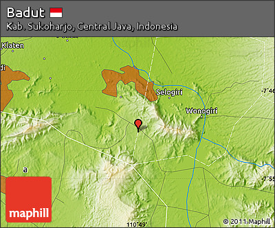 Physical Map of Badut