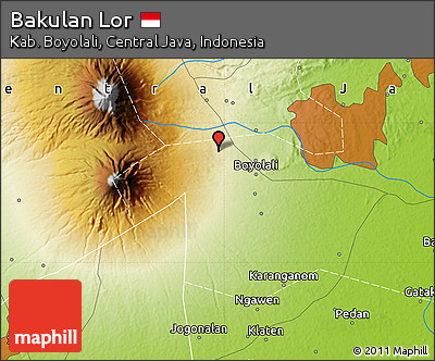 Physical Map of Bakulan Lor