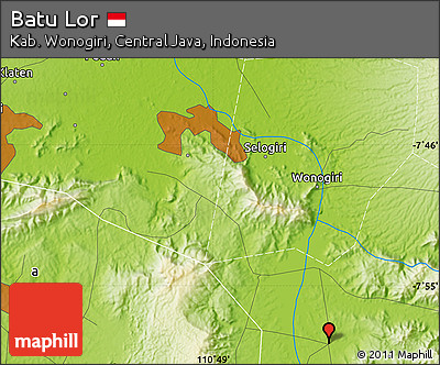 Physical Map of Batu Lor