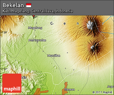 Physical Map of Bekelan
