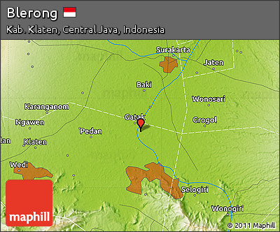 Physical Map of Blerong