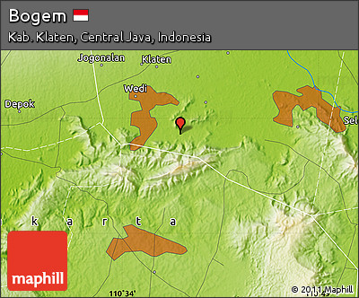 Physical Map of Bogem