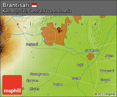 Physical Map of Brantisari