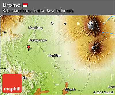 Physical Map of Bromo