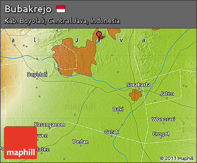 Physical Map of Bubakrejo