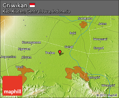 Physical Map of Criwikan