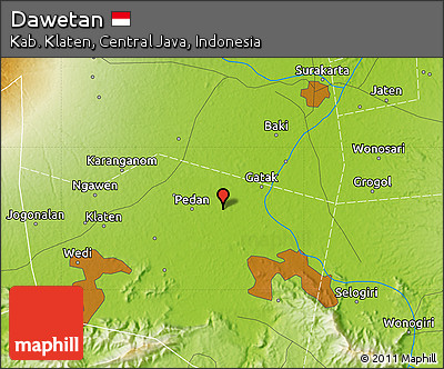 Physical Map of Dawetan
