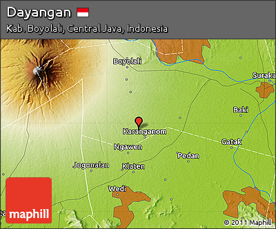 Physical Map of Dayangan