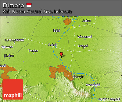 Physical Map of Dimoro