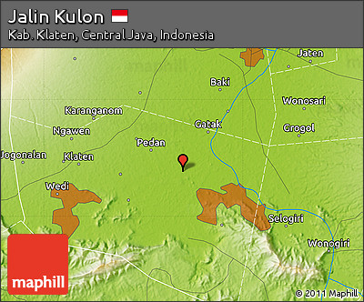 Physical Map of Jalin Kulon