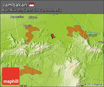 Physical Map of Jambakan