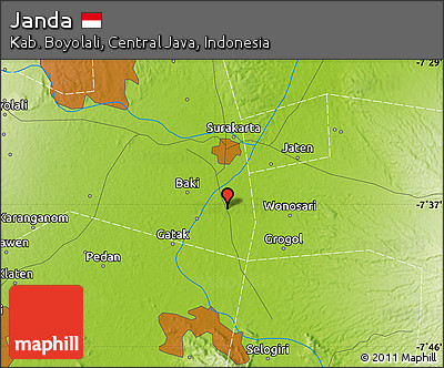 Physical Map of Janda