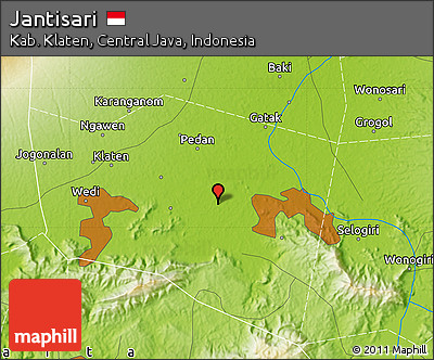 Physical Map of Jantisari
