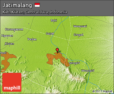 Physical Map of Jatimalang