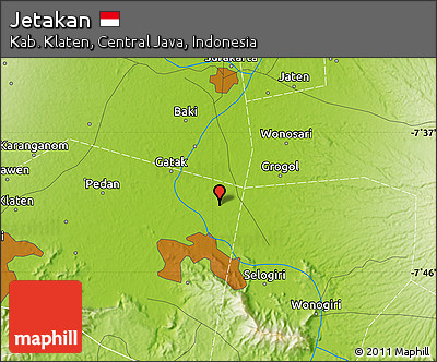 Physical Map of Jetakan