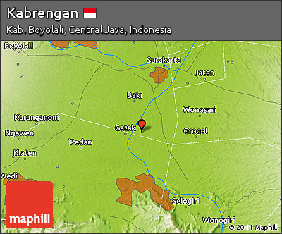 Physical Map of Kabrengan
