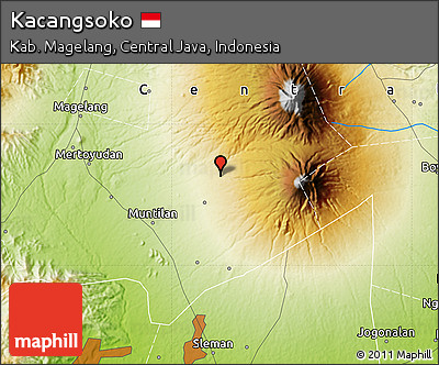 Physical Map of Kacangsoko