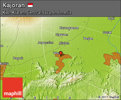 Physical Map of Kajoran