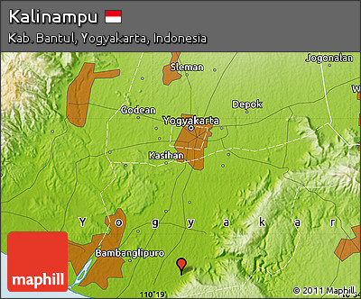 Physical Map of Kalinampu