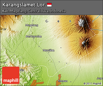 Physical Map of Karangslamet Lor