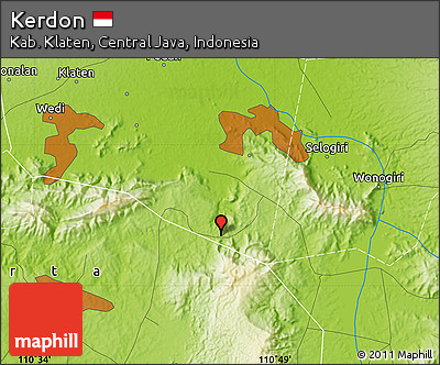 Physical Map of Kerdon