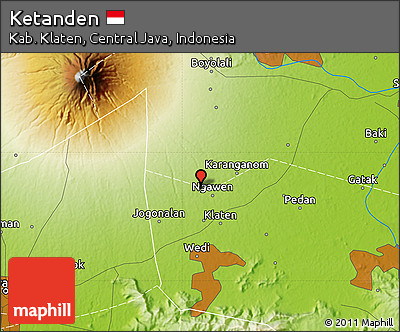 Physical Map of Ketanden