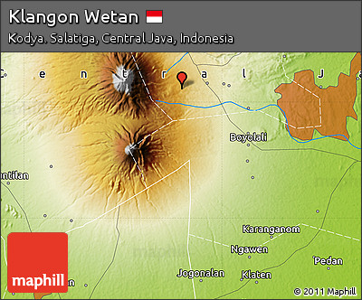 Physical Map of Klangon Wetan