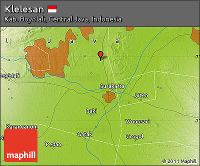 Physical Map of Klelesan