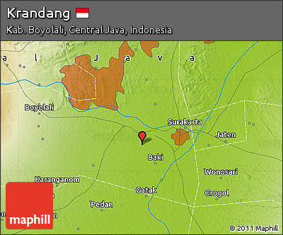 Physical Map of Krandang