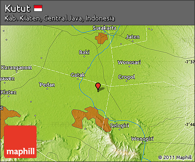 Physical Map of Kutut