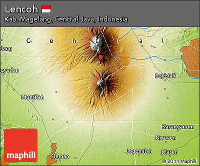 Physical Map of Lencoh