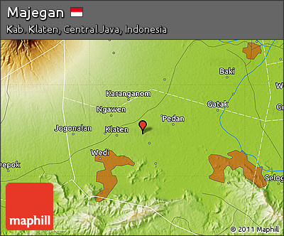 Physical Map of Majegan