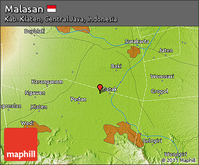Physical Map of Malasan