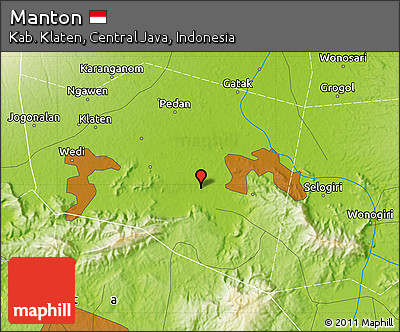 Physical Map of Manton