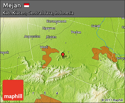 Physical Map of Mejan