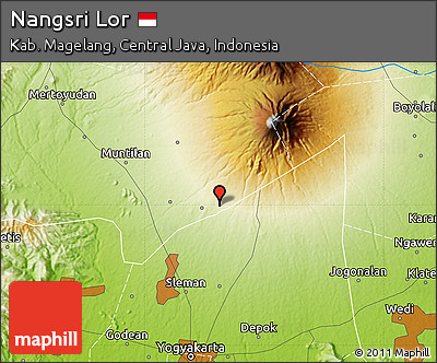 Physical Map of Nangsri Lor