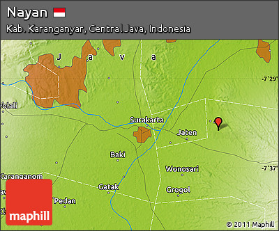 Physical Map of Nayan