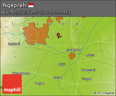 Physical Map of Ngepreh